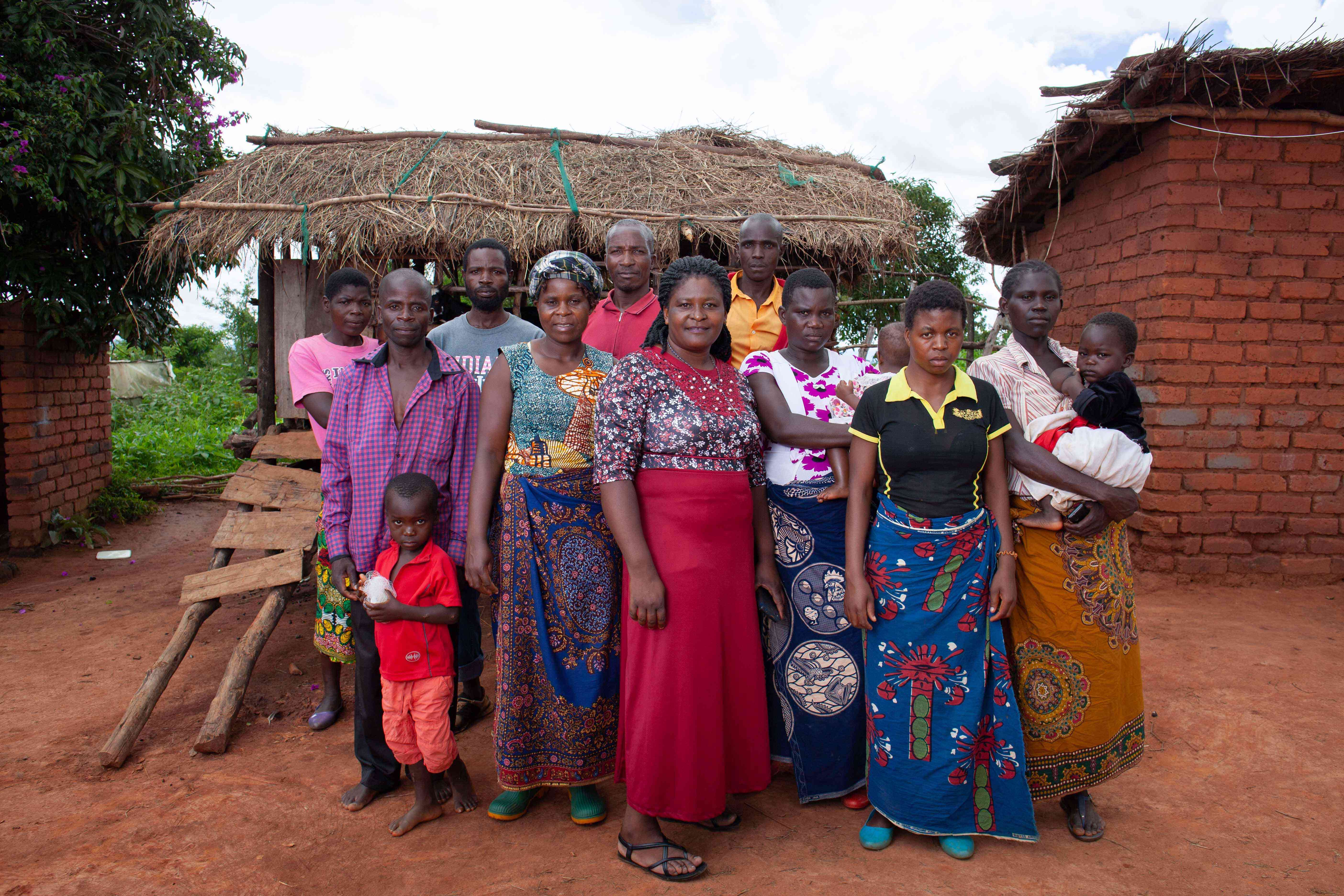 Livestock farmers with government extension officer
